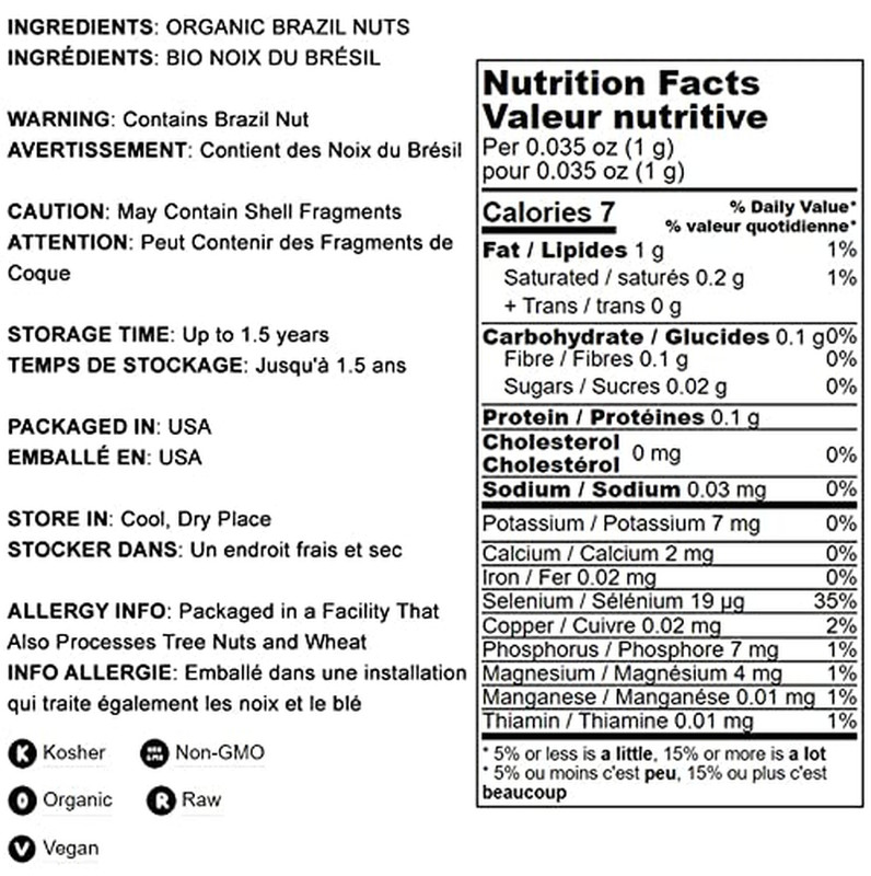 - Organic Brazil Nuts, 8 Ounces Non-Gmo, Raw, Whole, No Shell, Unsalted, Kosher, gallery