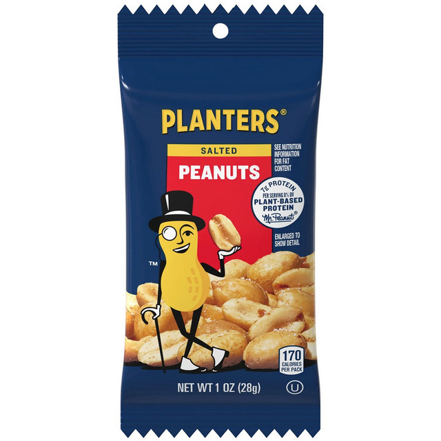 Planters Salted Peanuts, Single-Serve Packs, 1 oz.