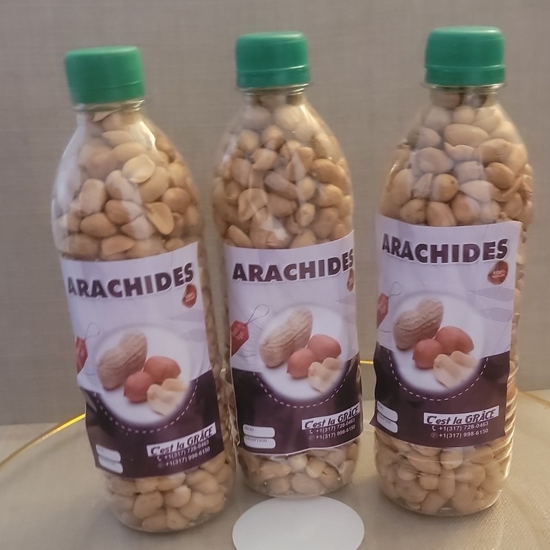 C’est la GRÂCE ARACHIDES Whole Peanuts Bottled 3 Bottles Baking Nut & Seed