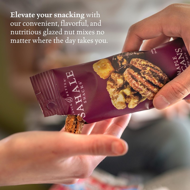 Maple Pecans Glazed Mix, 1.5 Oz Grab & Go Bags (18 Packs) Dry-Roasted, Deluxe... gallery