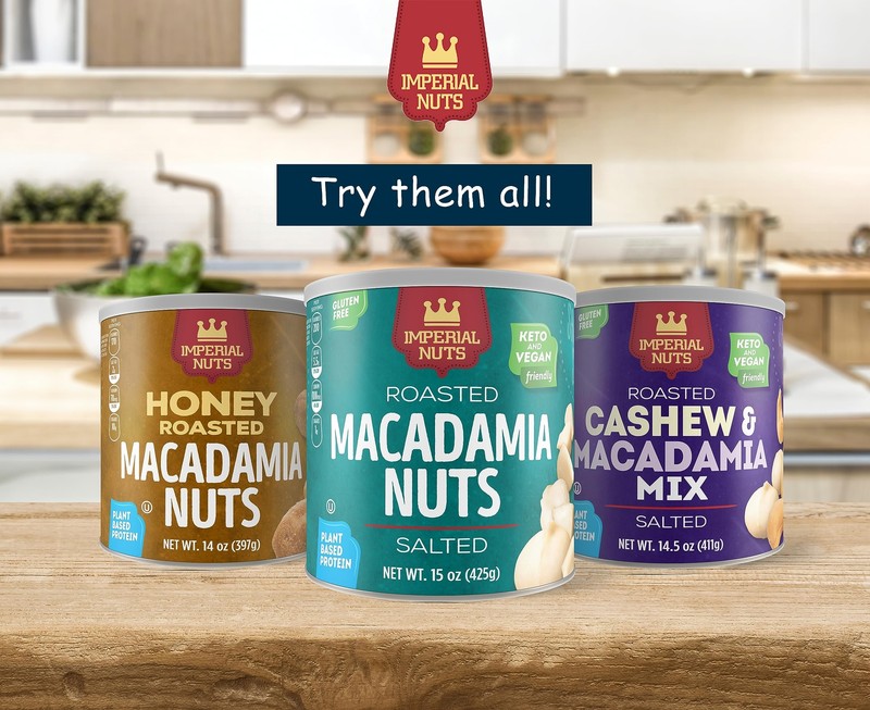 Lightly Salted Roasted Cashew and Macadamia Nuts 14.5 Oz Giftable Snack gallery