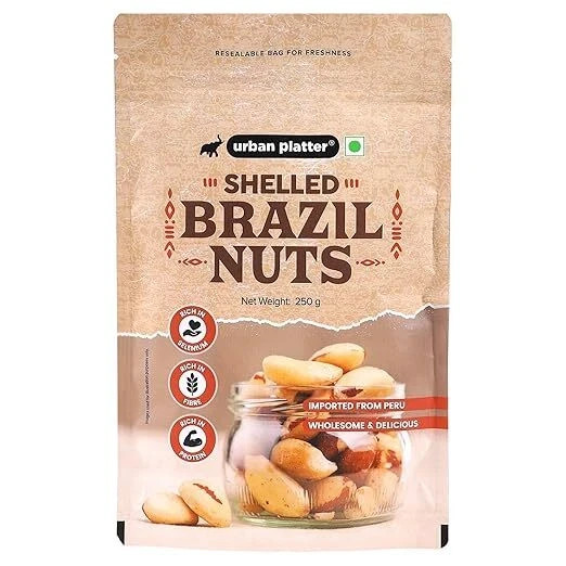 Brazil Nuts, 250g (Rich in Selenium | Superfood | Have 1 Daily | Product of Peru