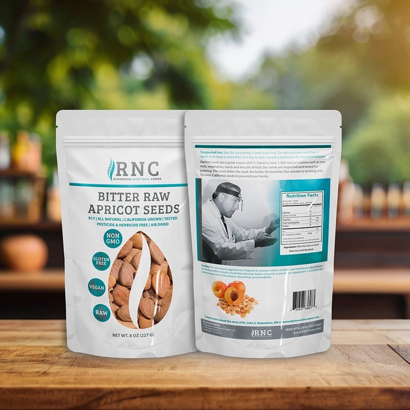 Richardson Nutritional Center Fresh Raw Bitter Apricot Seeds 32oz USA Organic gallery