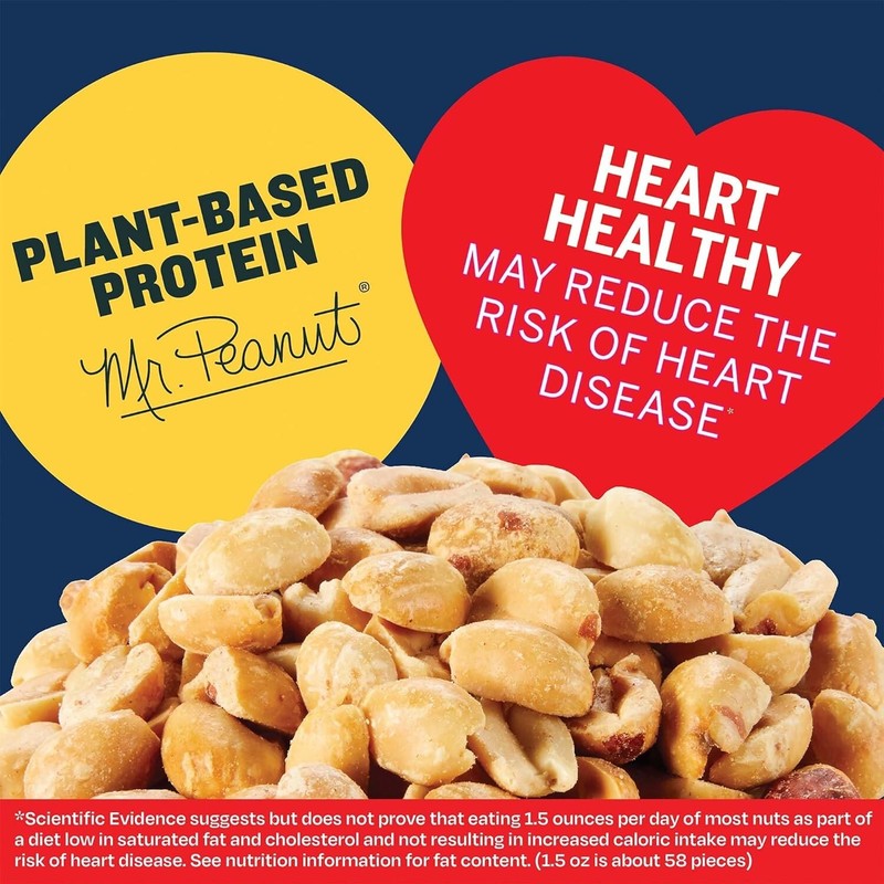Lightly Salted Dry Roasted Peanuts 6 ct Pack - 2.2 lb Healthy Snack Delight gallery