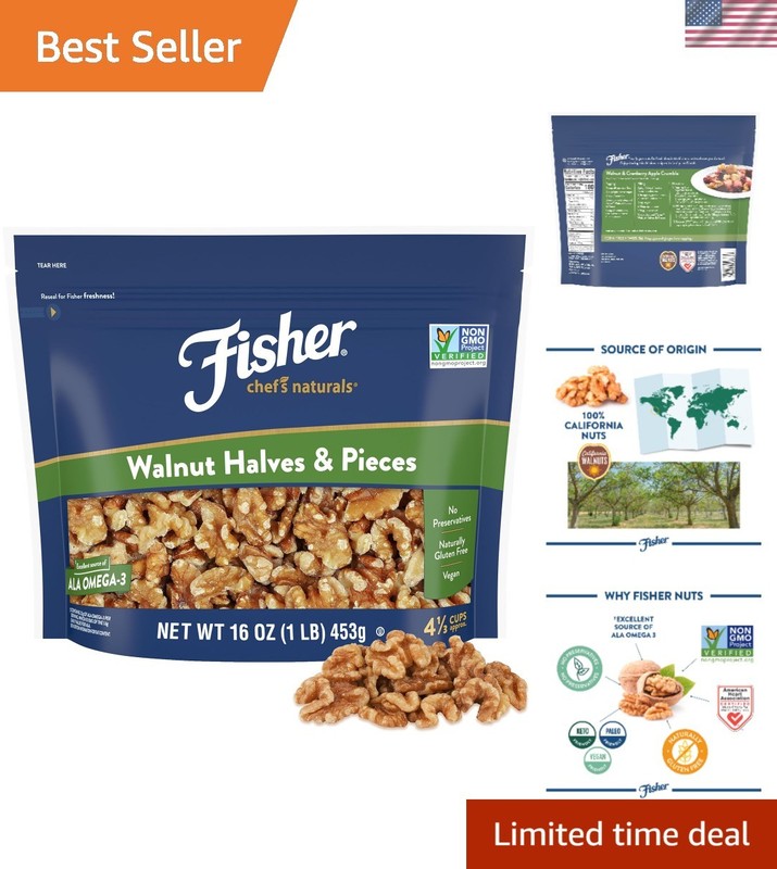 Versatile Unsalted Walnuts – 16 oz for Baking, Cooking, and Healthy Snacking