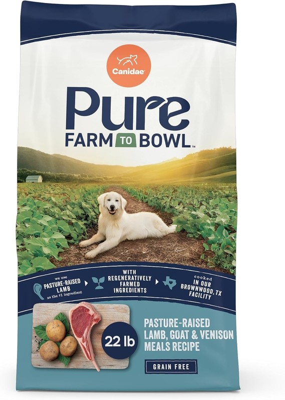 Canidae Pure Farm to Bowl Pasture-Raised 22 Pound (Pack of 1), Dog Food Dry gallery