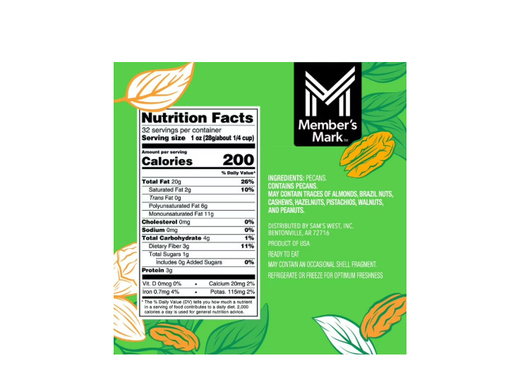 Member's Mark Natural Pecan Halves, 32 oz. gallery