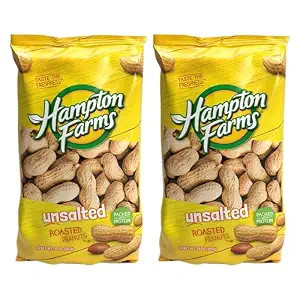 Hampton Farms - USA Grown All-Natural - Fancy Roasted In-Shell Unsalted Peanuts