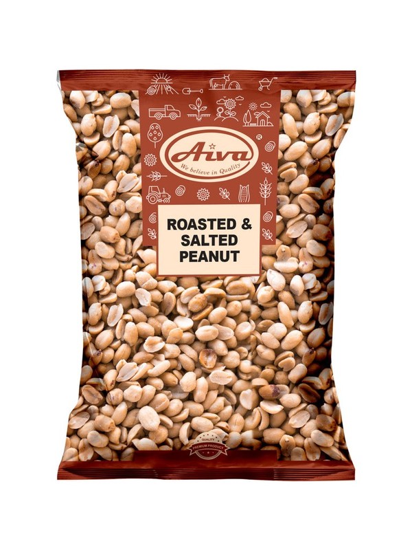 Aiva Roasted & Salted Peanuts 5 LB | Perfect for Snacking & Cooking gallery