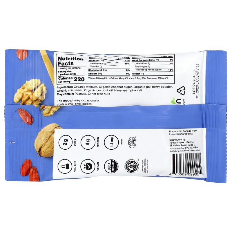 Organic Chia Walnuts, 1.27 oz gallery