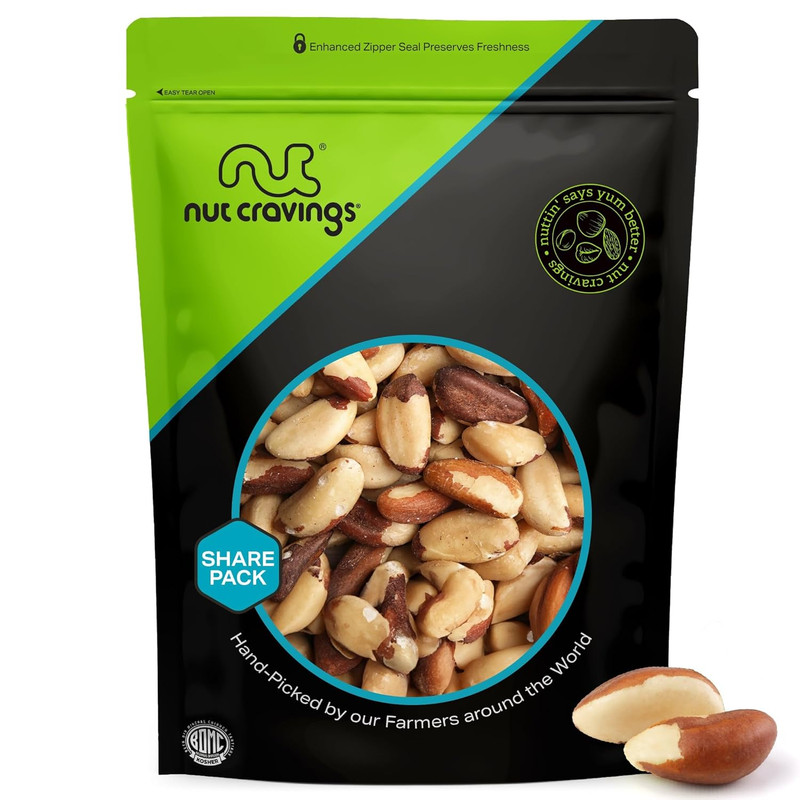 - Raw Brazil Nuts, Unsalted, No Shell, Whole, (16Oz - 1 LB) Bulk Nuts Packed Fre gallery