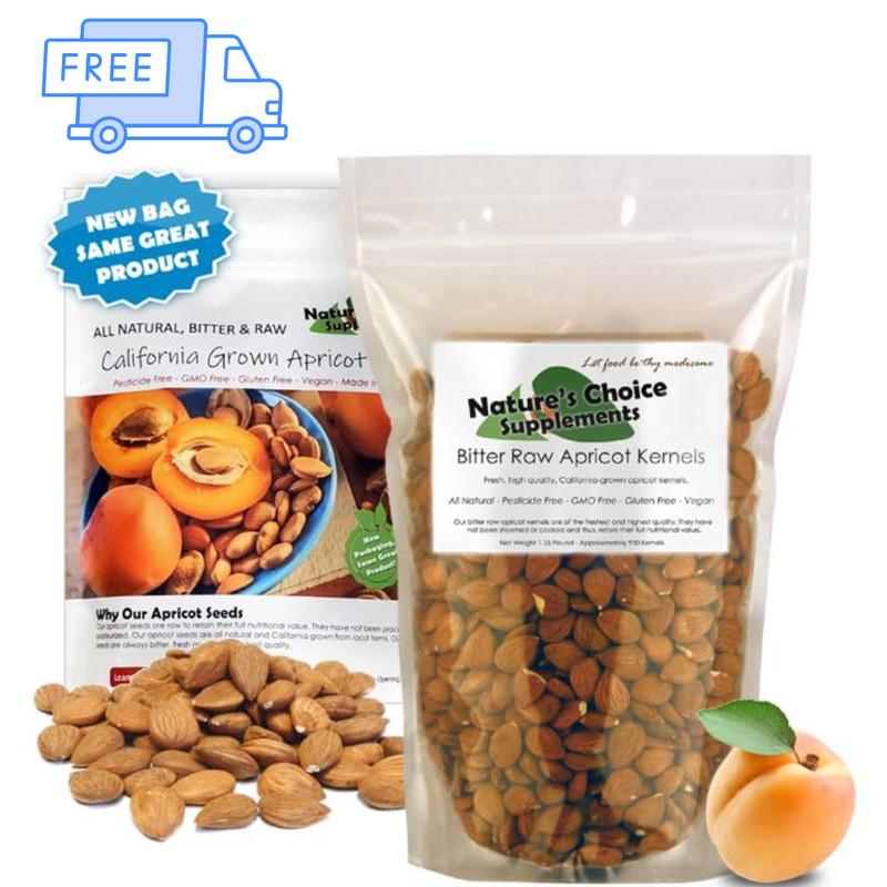 Apricot Seeds California Grown Bitter Raw 100% All Natural from Organic Farm 8oz