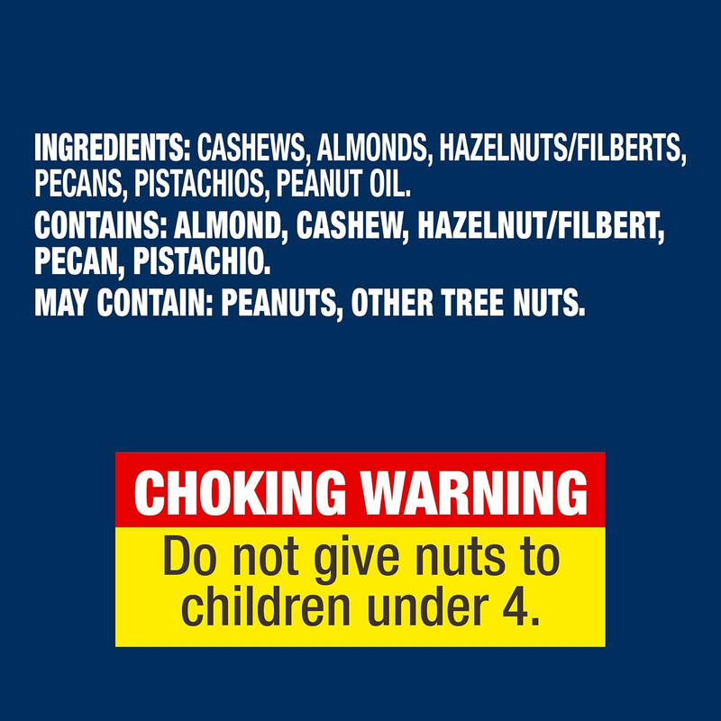 PLANTERS Unsalted Premium Nuts 34.5 Oz Resealable Container- Contains Roasted Ca gallery