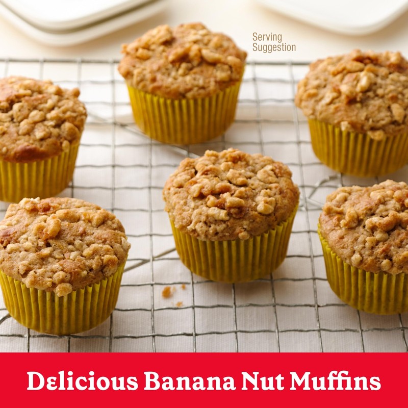 Betty Crocker Banana Nut Muffin Mix, Made With Walnuts, 6.4 Ounce (Pack of 9) gallery
