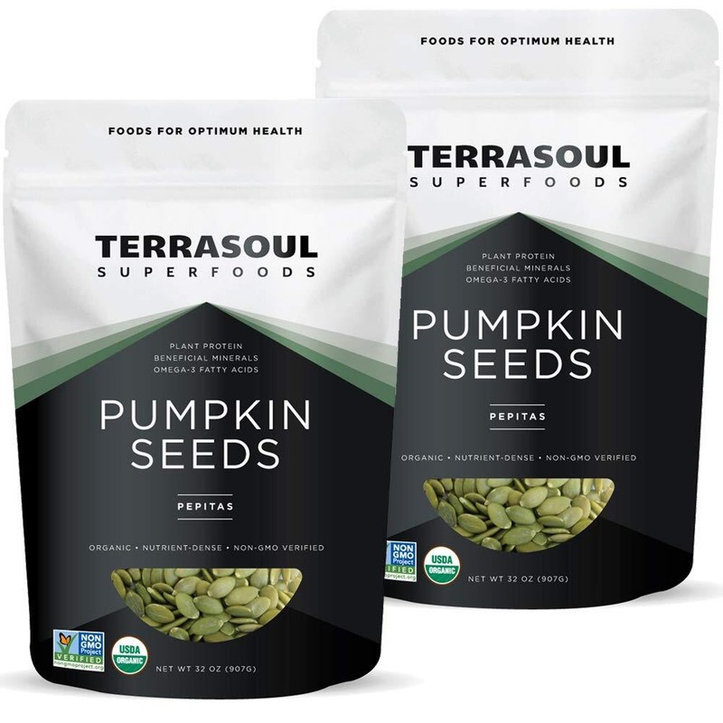 Terrasoul Superfoods Organic Pumpkin Seeds 4 Lbs - Premium Quality Fresh Raw ...
