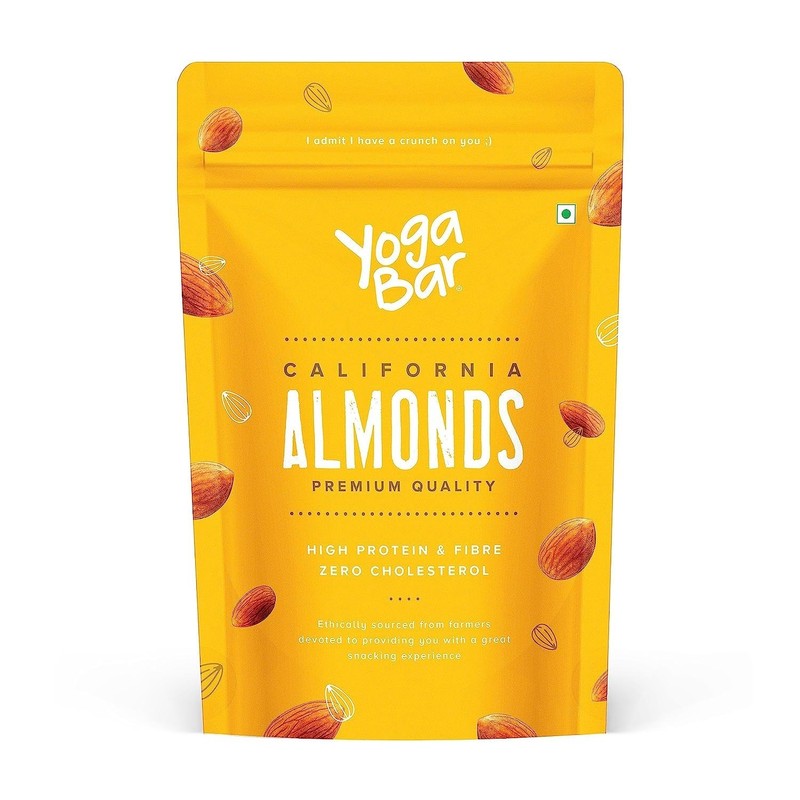 Yogabar Premium California Almonds 1kg | Crunchy Badam | Protein & Fibre gallery