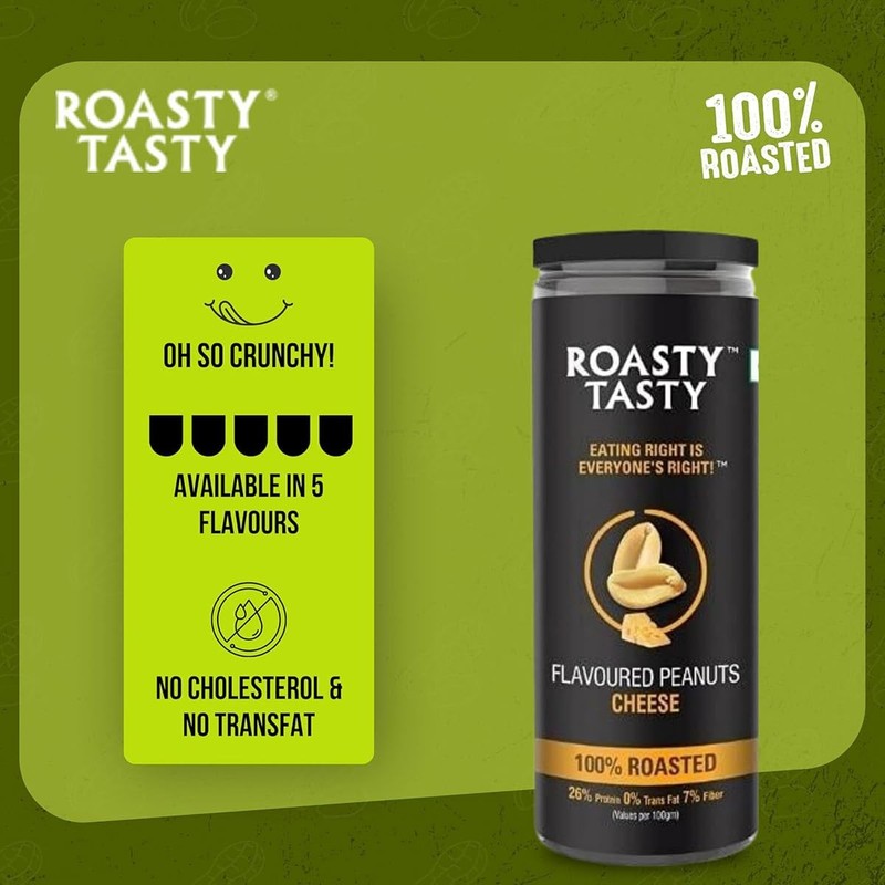 Roasty Tasty Cheesy Roasted Peanuts 2x150g | Protein & Fibre, Gluten-Free Snack gallery