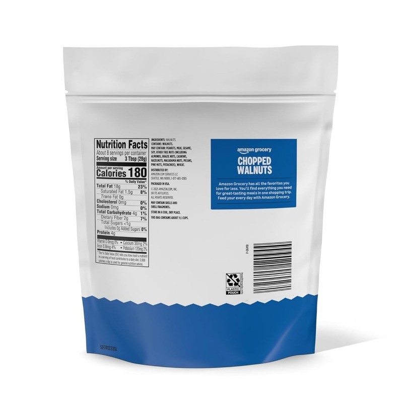 Chopped Walnuts for Baking and Cooking 8 Oz Bag Fresh Natural Unsalted Nuts gallery