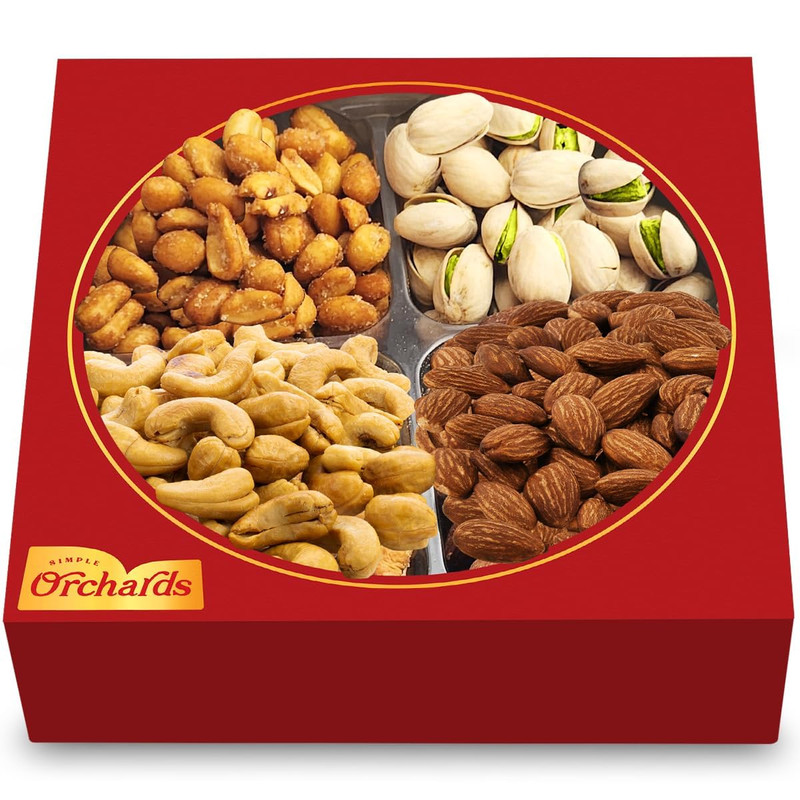 Mothers Day Nuts Gift Basket of Cravings Gourmet Nuts Collection, Premium Mixed