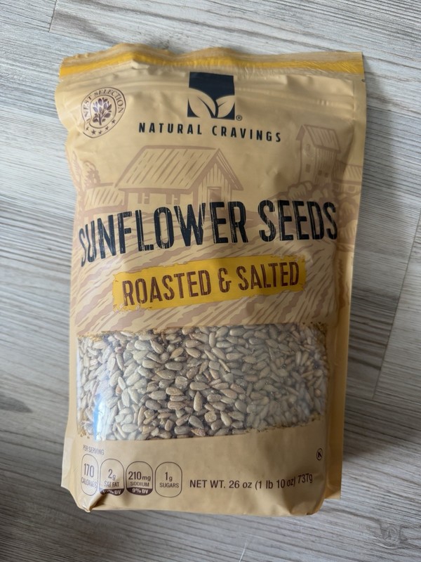Natural Cravings Sunflower Seeds Roasted Salted 26 OZ