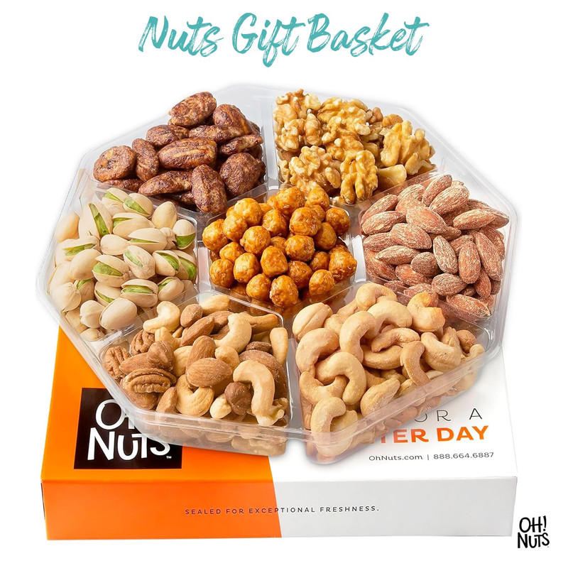 7 Variety Nuts Gift Basket - Healthy Food Assorted Nuts Gifts Baskets - Holiday gallery