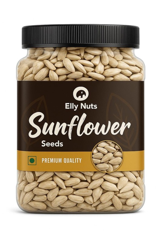 Elly Nuts Sunflower Seeds 1kg | Raw, Protein & Fiber Rich Superfood Seeds