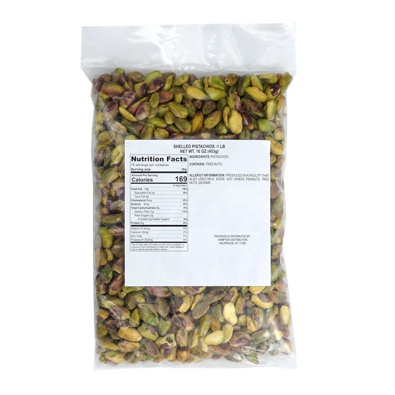 Pistachios Shelled Raw Unsalted, 1 Pound Bag, No Shell Pistachio Nuts 16 Ounc... gallery