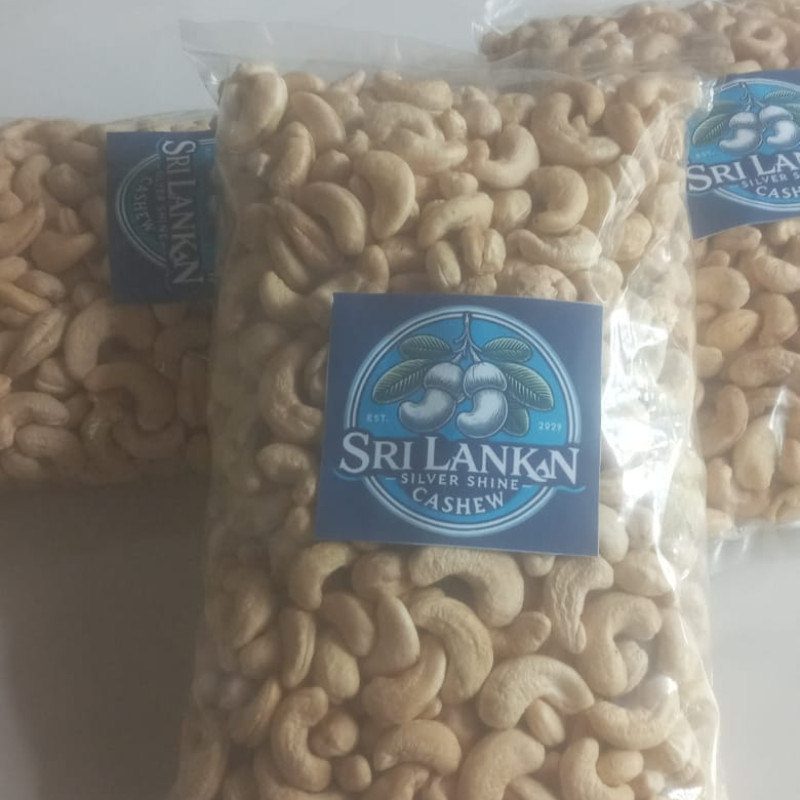Silver Shine Sri lankan Whole Cashews, Party Snacks, Plant-Based Protein 500g gallery
