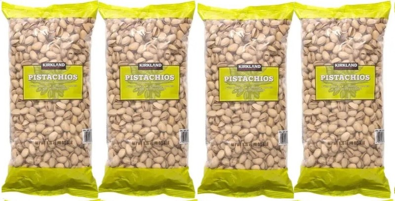 4 x Roasted Salted Pistachios Bulk Packet Pantry Nuts Healthy Snack 1.36kg Each