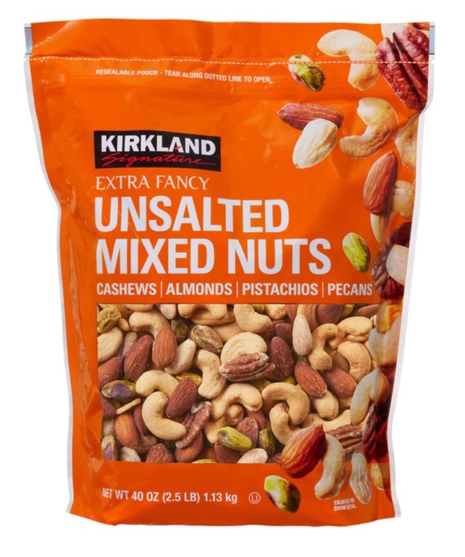 Kirkland Signature Extra Fancy Unsalted Mixed Nuts 40 Oz (2.5 Lb) EXP 02/2027