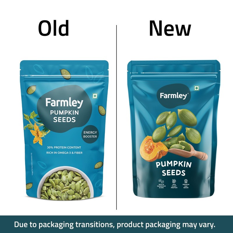 Farmley Edible Seeds Combo 400g | Sunflower & Pumpkin Seeds | Protein-Rich gallery