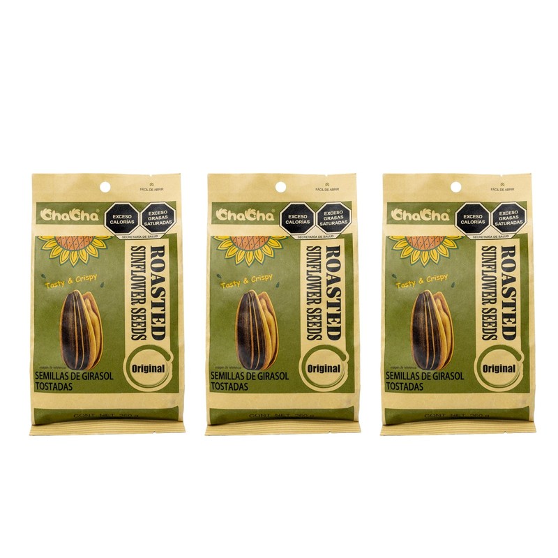 3 PCS Natural Roasted Sunflower Seeds Healthy Snack Total Of 750g