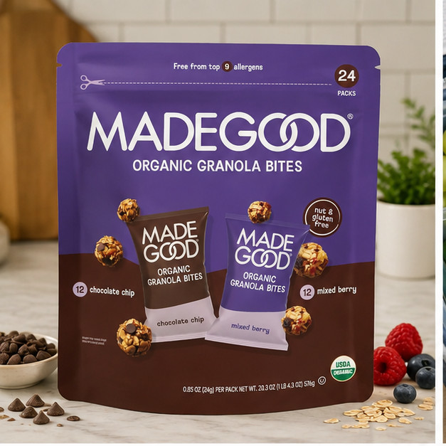 3-Pack MadeGood Organic Granola Minis, Variety Pack, 0.85 oz, 24-count gallery