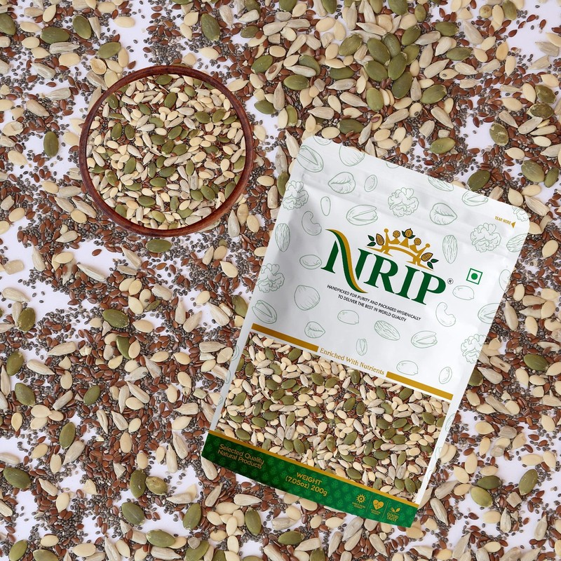 NRIP Mixed Roasted Super Seeds (5 in 1) 200 Gm gallery