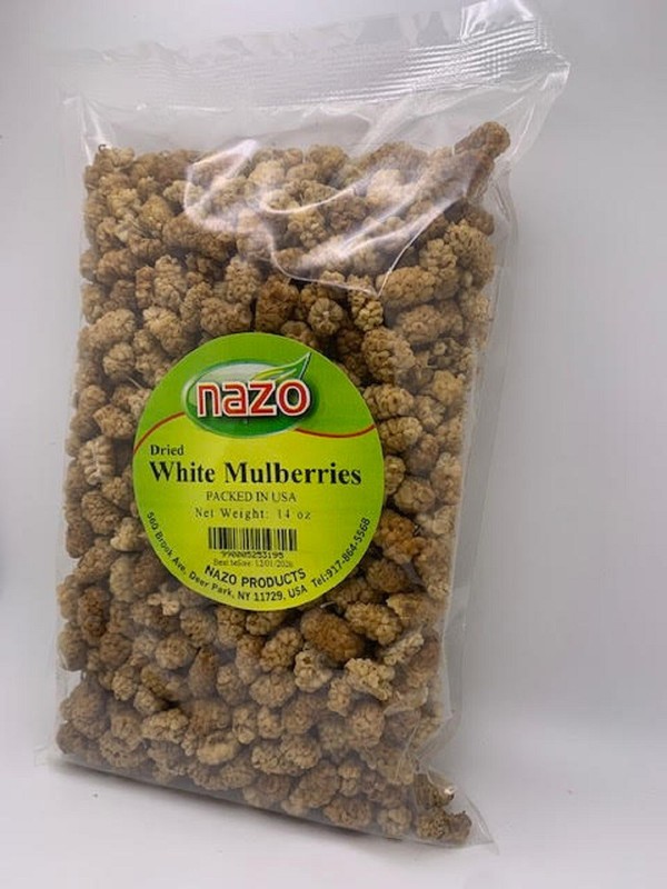 Nazo Dried White Mulberries 14 Oz gallery