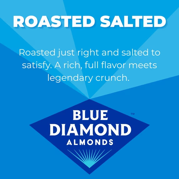 Blue Diamond Roasted Salted Almonds 14 oz Snack Nuts Resealable Bag gallery