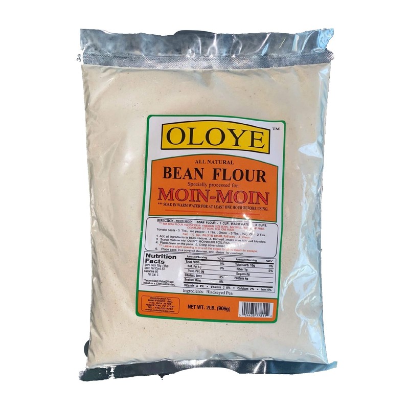 Oloye Peeled Beans Flour for Moin Moin 2 lb