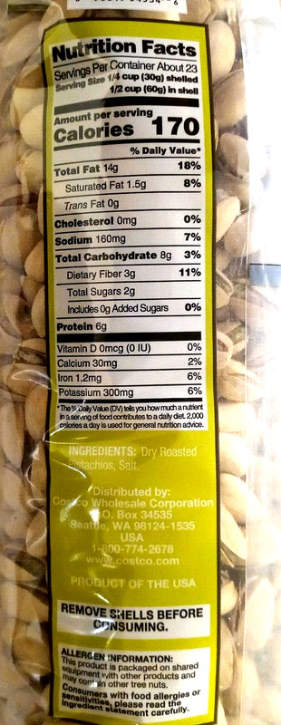 Kirkland Signature In-Shell Pistachios Roasted & Salted 3 lb EXP 06/2025 gallery