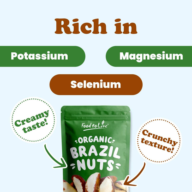 - Organic Brazil Nuts, 8 Ounces Non-Gmo, Raw, Whole, No Shell, Unsalted, Kosher, gallery