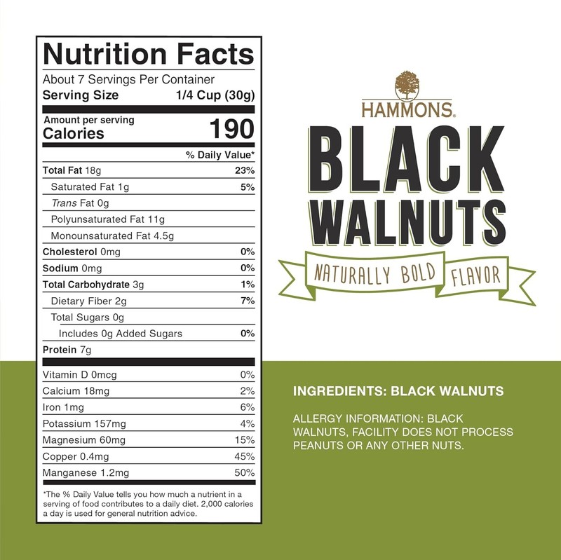 Black Walnuts 8oz Wild Harvested Non GMO Keto High Protein Baking Nuts gallery