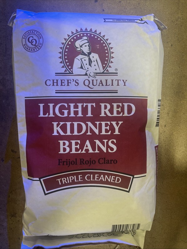 25 Lbs Chef’s Quality Light Red Kidney Beans New Triple Cleaned