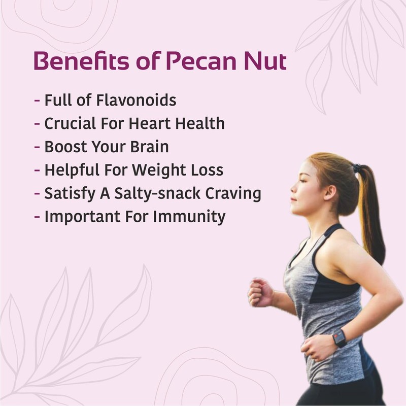 Nutty Organics Premium Pecan Nuts 1Kg | Healthy Dry Fruits Rich in Protein Fiber gallery
