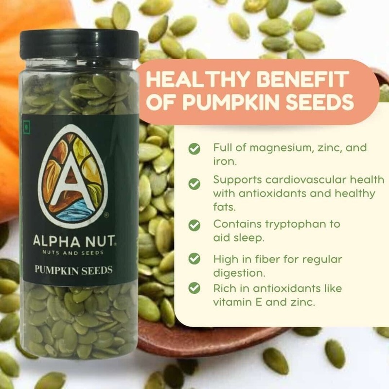 ALPHA NUT NATURAL ORGANIC PURE PREMIUM PUMPKIN SEED VEGAN GLUTEN-FREE,FRESH 200g