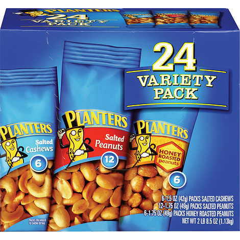 Planters Cashews and Peanuts, Variety, 24 ct gallery