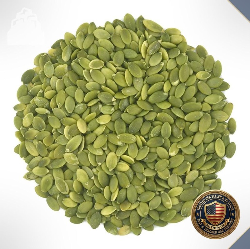 Pumpkin Seeds Raw 1lb No Shell Unsalted Organic Pepitas Bulk