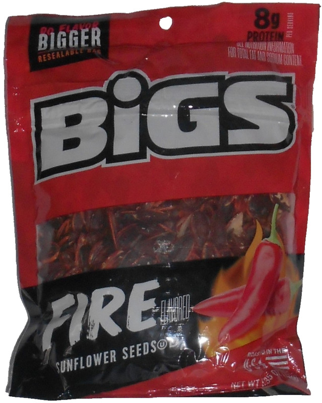 BIGS Sunflower Fire Flavor Seeds 5.35 Oz. 5 Packs 152g Indoor Outdoor