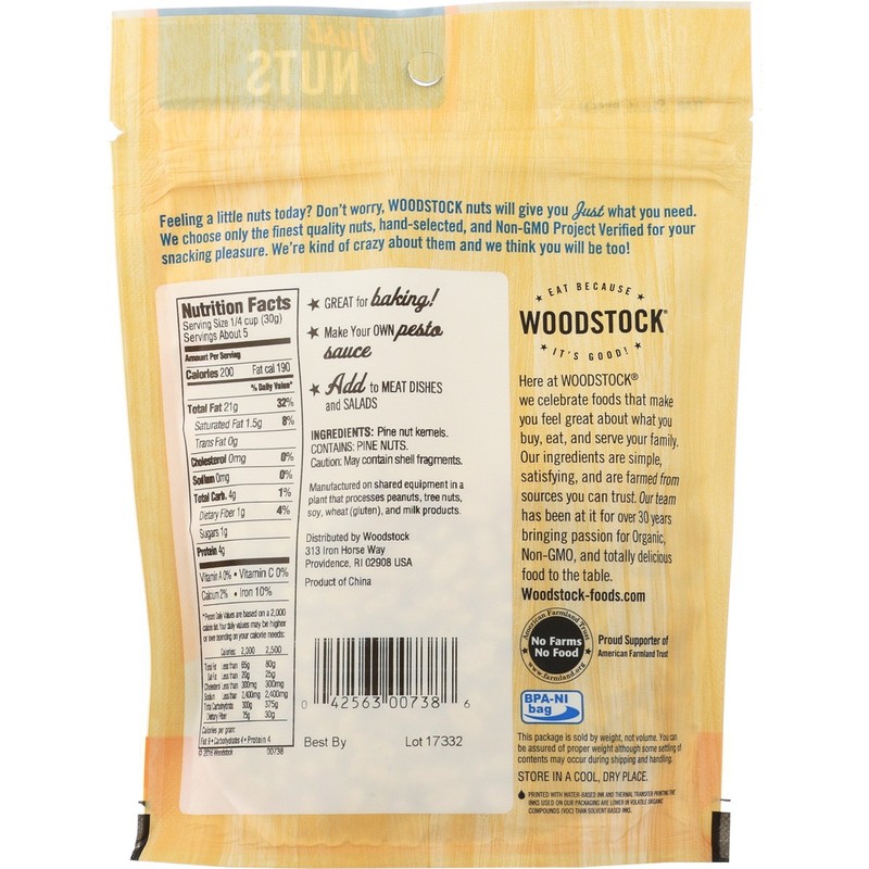Woodstock Non-Gmo Pine Nuts 5.5 Oz 8 Pack gallery