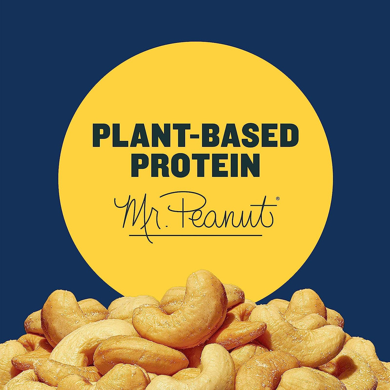 Salted Mixed Nuts, Party Snacks, Plant-Based Protein, Deluxe Whole Cashews, 1 Lb gallery