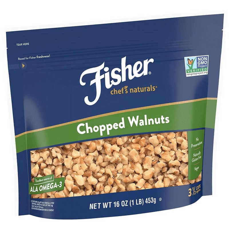 FISHER Chef's Naturals Chopped Walnuts, 16 oz, Naturally Gluten Free, Non-GMO... gallery