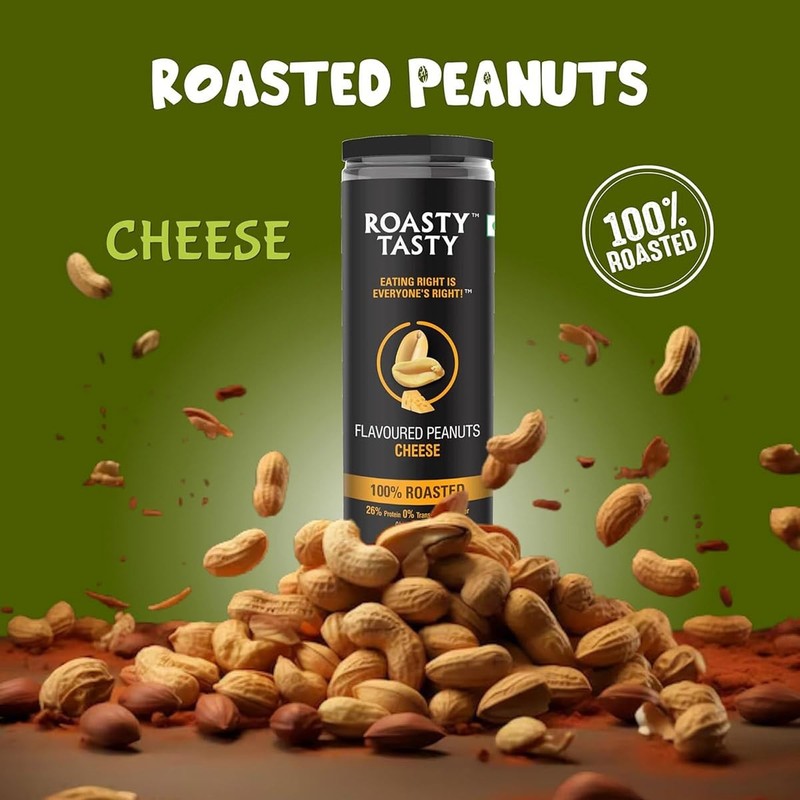Roasty Tasty Cheesy Roasted Peanuts 2x150g | Protein & Fibre, Gluten-Free Snack gallery